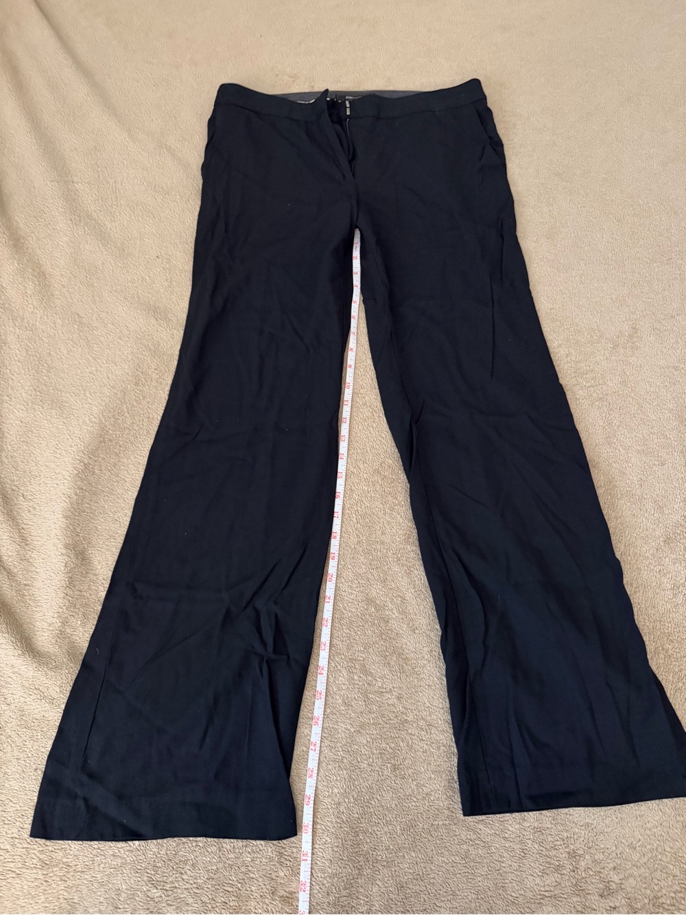 Black Wide-Leg Dress Pants